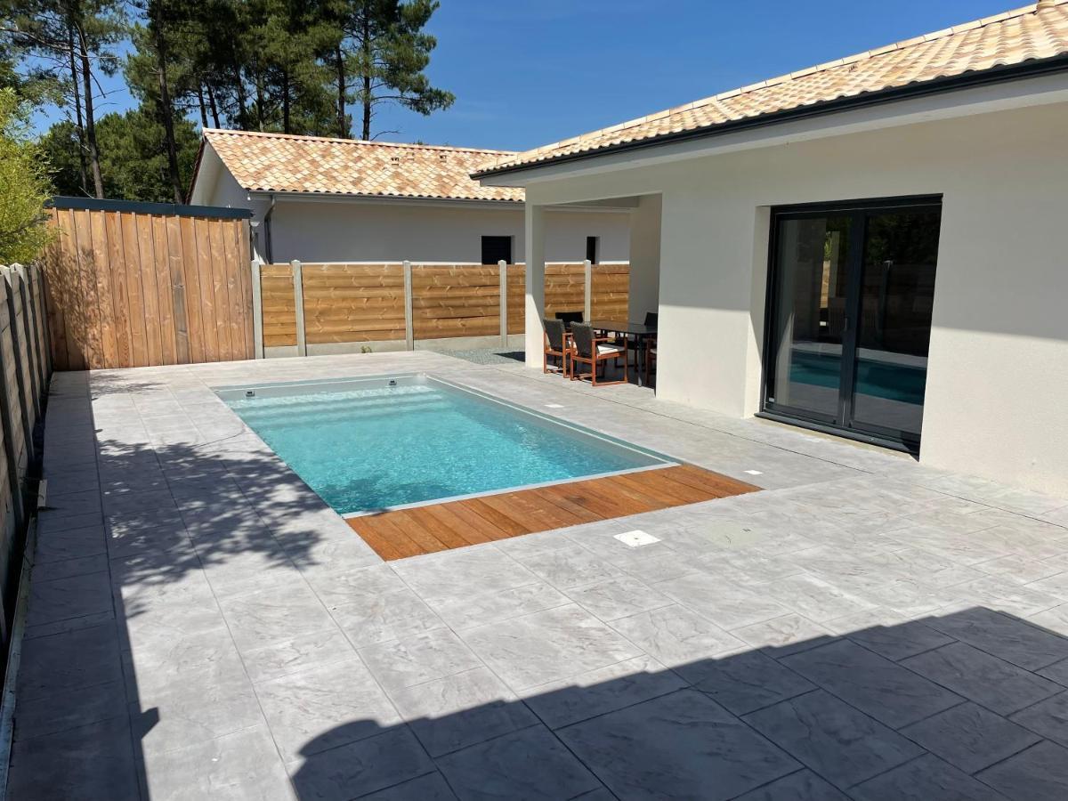 Maison Moderne Avec Piscine Chauffee Lacanau Eksteriør billede